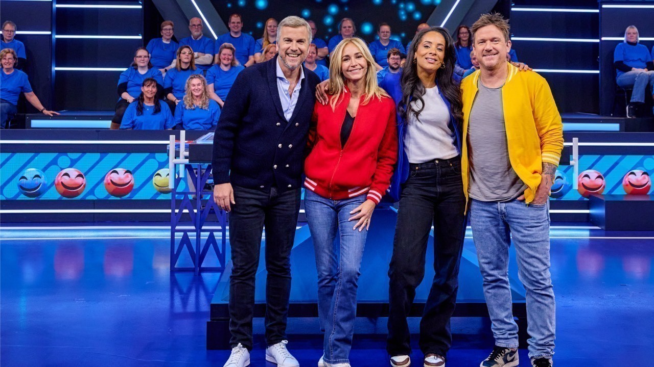 Winston Gerschtanowitz, Wendy van Dijk, Dyantha Brooks en Johnny de Mol